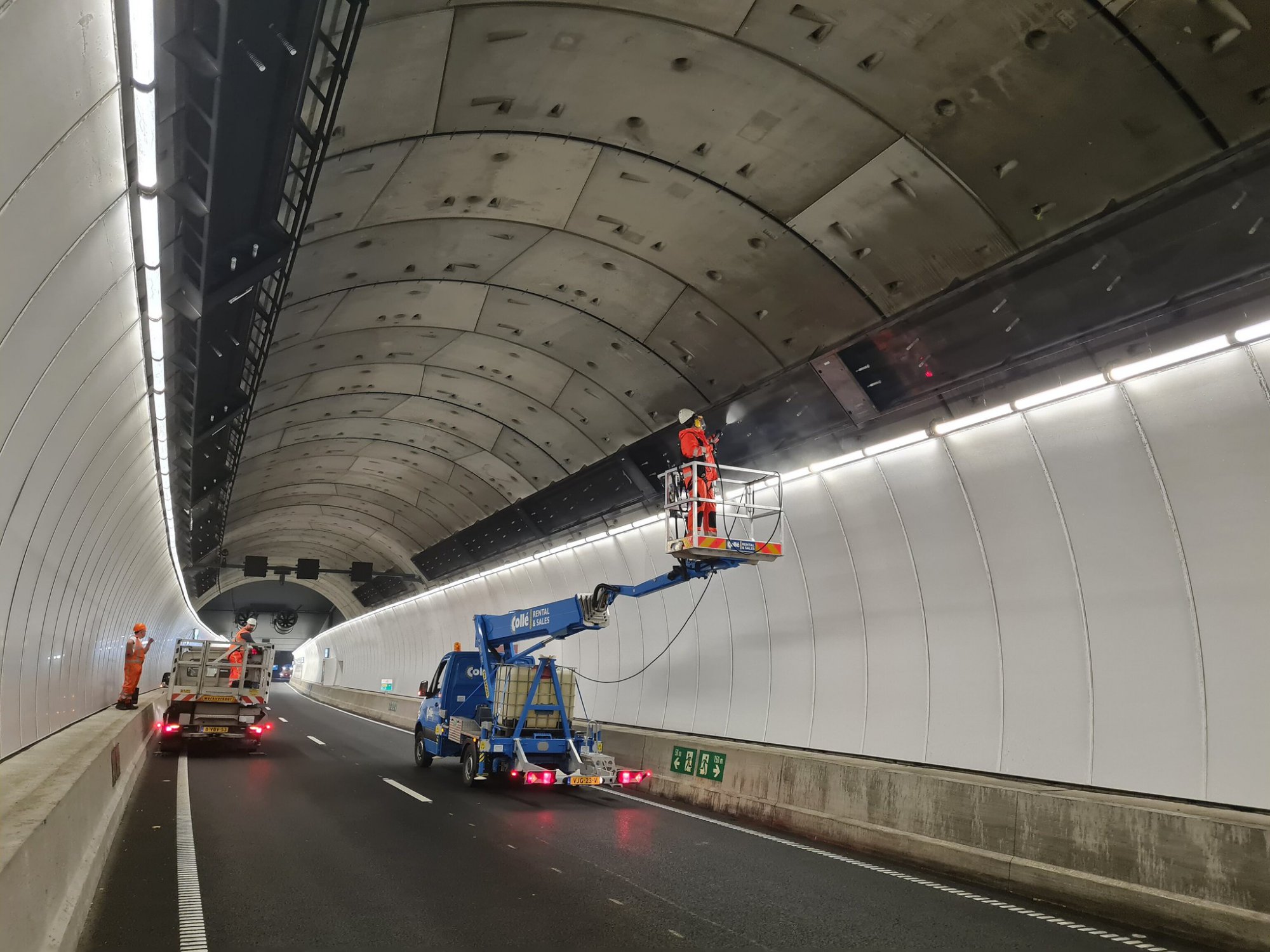 Reiniging tunnel Rotterdamse Baan