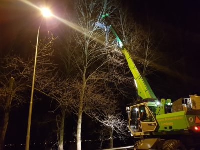 Terwijl iedereen slaapt, onderhouden wij de weg!