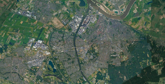 Satellietfoto Nijmegen