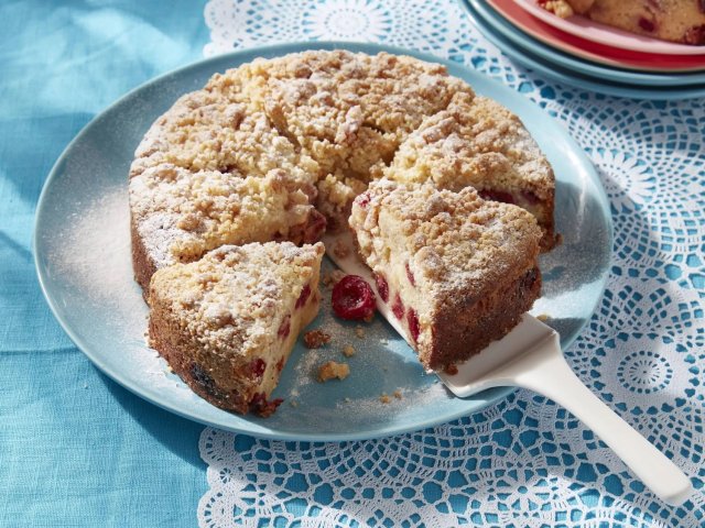 recept kersen vanille kruimel cake
