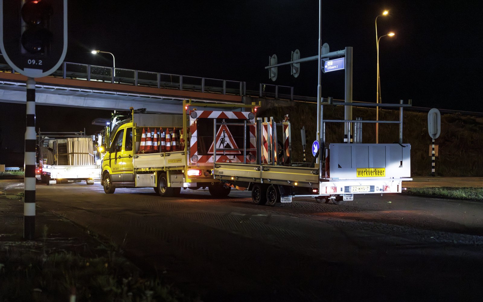 Werkbus Van Doorn verkeersmaatregelen Legmeerdijk