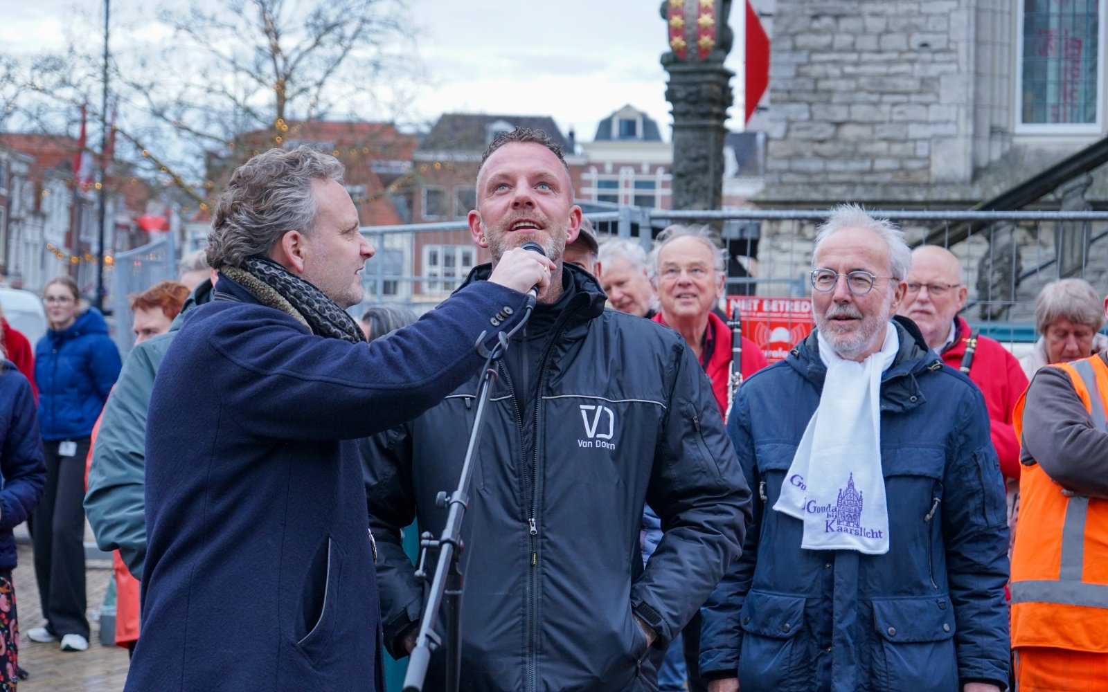 Burgemeester Pieter Verhoeve en Uitvoerder Peter Ernst